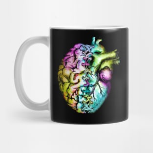 Right balance between brain and heart, colorful, raimbow, bound Mug